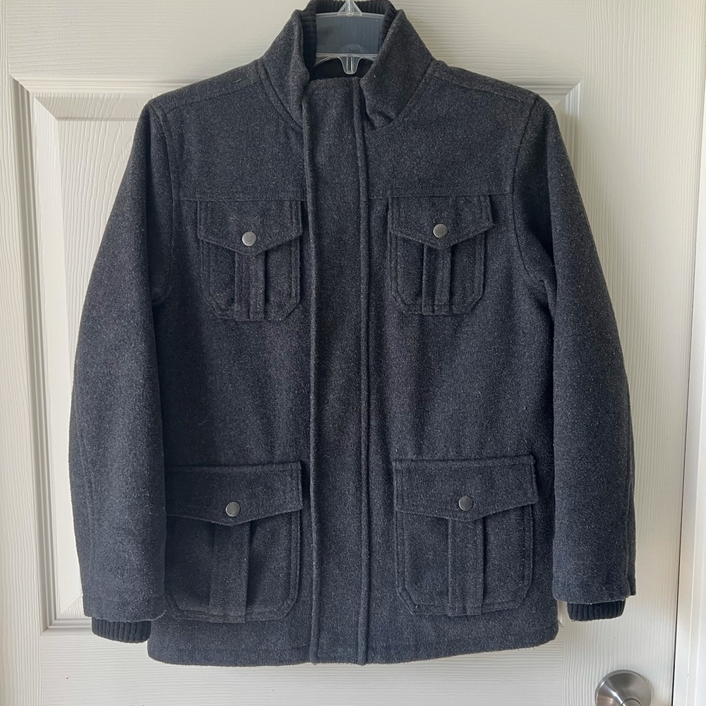 Children’s Place Wool Pea Coat. Boys Size Large
